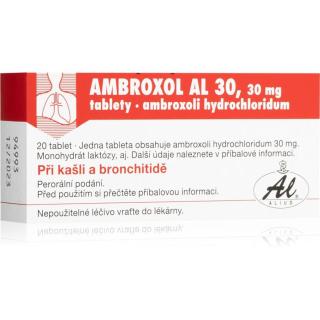 Ambroxol AL Ambroxol AL 30 mg tablety na usnadnění vykašlávání hlenu z dýchacích cest a zmírnění kašle 20 tbl