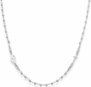 Amen Originální stříbrný náhrdelník Rosary CROB3
