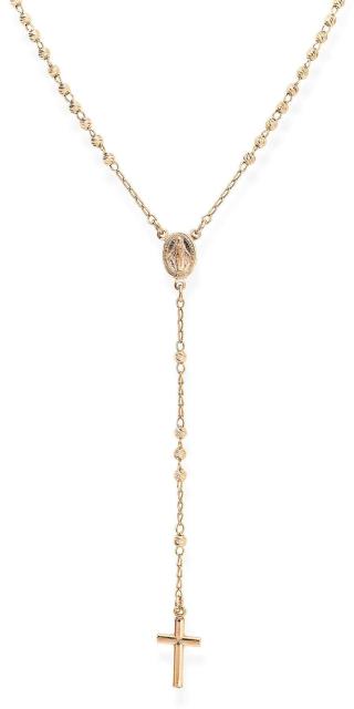 Amen Růžově pozlacený stříbrný náhrdelník Rosary CRO30R