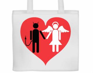 Anděl a ďábel Plátěná nákupní taška