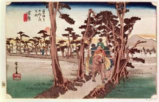 Ando or Utagawa Hiroshige - Obrazová reprodukce Fuji,