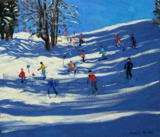 Andrew Macara - Obrazová reprodukce Blue shadows, Morzine,