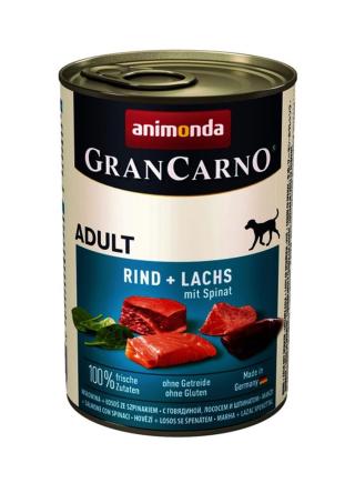 Animonda GranCarno Adult konzerva, hovězí, losos a špenát 800 g