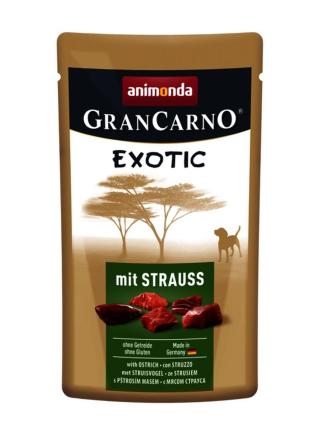 Animonda GranCarno Exotic Adult v hliníkových kapsičkách, pštros 125 g