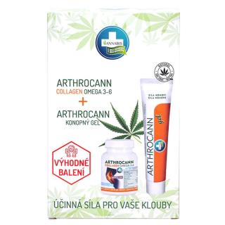 Annabis Dárkové balení Arthrocann Gel 75ml+ Arthrocann Collagen 60 tbl.