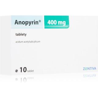 Anopyrin Anopyrin 400 mg tablety ke snížení horečky a tlumení bolesti 10 tbl