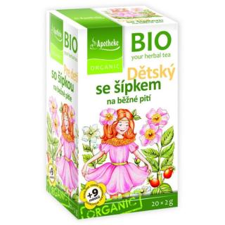 Apotheke BIO Dětský bylinný čaj se šípkem bylinný čaj v BIO kvalitě pro děti 20 ks