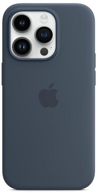 Apple iPhone 14 Pro Silicone Case with MagSafe - Storm Blue, MPTF3ZM/A - zánovní