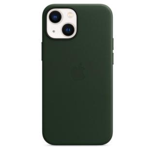 Apple kožený kryt Leather Case MagSafe pro Apple iPhone 13 mini, sekvojově zelená