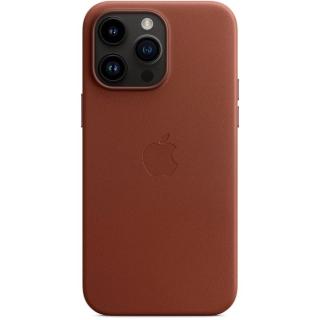 Apple kožený kryt Leather Case MagSafe pro Apple iPhone 14, umber