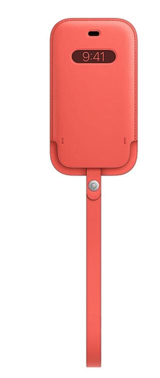 Apple kožený návlek s MagSafe iPhone 12 Pro Max, růžová, MHYF3ZM/A