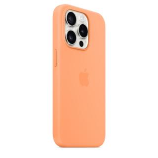 Apple silikonový kryt MT1H3ZM/A vč. magsafe pro Apple iPhone 15 Pro, orange sorbet
