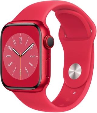 Apple Watch Series 8 Cellular, 41mm RED Sport Band MNJ23CS/A