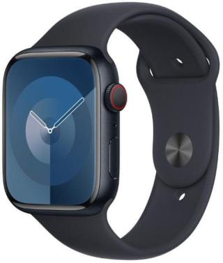 Apple Watch Series 9, Cellular, 45mm, Midnight, Midnight Sport Band - S/M  - zánovní