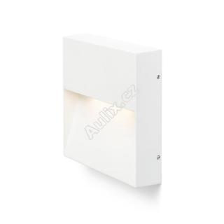 AQILA SQ nástěnná bílá 230V LED 6W IP54 3000K - RED - DESIGN RENDL