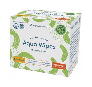 Aqua Wipes 100% rozložitelné ubrousky 99 % vody 12x56 g