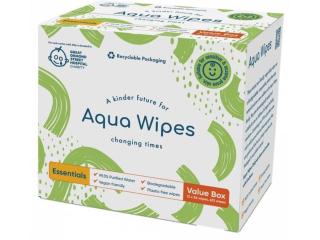 AQUA WIPES Ubrousky 100% rozložitelné, 99% vody, 12x56ks = 672ks