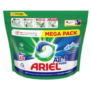 ARIEL Mountain Spring All-in-1 PODS® Kapsle Na Praní 63 Praní