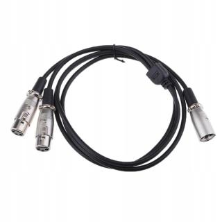 Audio rozbočovač Adaptér 2 X Xlr na Xlr