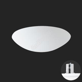 AURA V11 stropní/nástěnné skleněné polovestavné svítidlo bílá IP44 2700-6500 K 29W LED - OSMONT