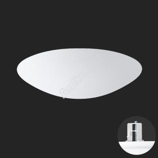 AURA V9 stropní/nástěnné skleněné polovestavné svítidlo bílá IP44 3000 K 52W LED DALI - OSMONT