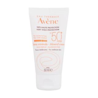 Avene Sun Mineral Cream SPF50+ 50 ml opalovací přípravek na obličej unisex na alergickou pleť; na citlivou a podrážděnou pleť