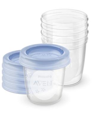 Avent Via Pohárky S Víčkem 180ml 5ks Nové