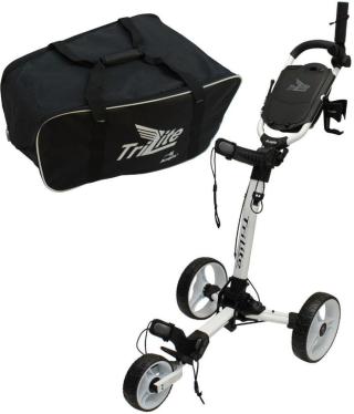 Axglo TriLite 3-Wheel SET White/White Manuální golfové vozíky