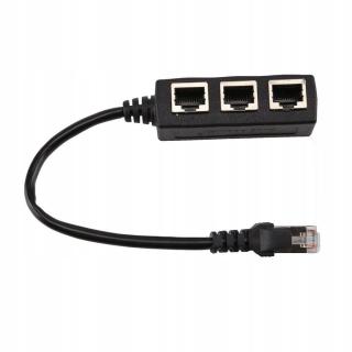 Až 3 Ethernet Lan síťový rozbočovač kabelů Extend