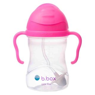 B.box Sippy cup hrneček s brčkem růžová 240ml