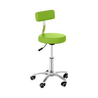 B-zboží Otočná židle s opěradlem - 445- 580 mm - 150 kg - Zelená