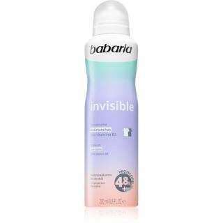 Babaria Deodorant Invisible antiperspirant ve spreji proti bílým a žlutým skvrnám 200 ml