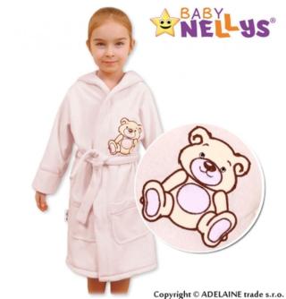 Baby Nellys Dětský župan - Medvídek Teddy Bear - smetanový, vel. 86