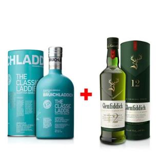 Balíček: Bruichladdich The Classic Laddie 0,7L a Glenfiddich 12 YO 0,7L s 20% slevou