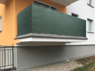 Balkonová zástěna OSLO zelená, výška 100 cm, šířka různé rozměry MyBestHome Rozměr: 100x700 cm rozteč 50 cm