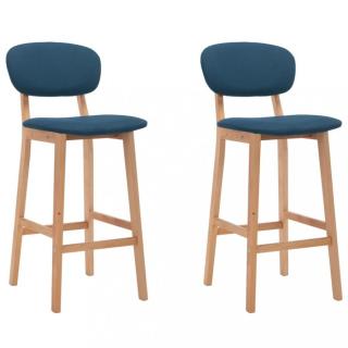 Barová židle 2 ks Dekorhome Modrá,Barová židle 2 ks Dekorhome Modrá
