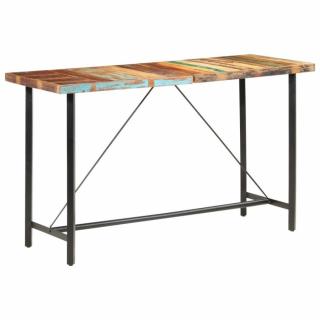 Barový stůl masivní dřevo / ocel Dekorhome Recyklované dřevo,Barový stůl masivní dřevo / ocel Dekorhome Recyklované dřevo