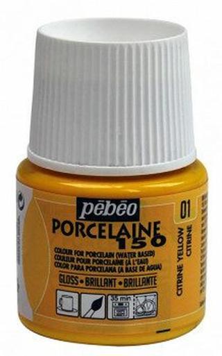 Barva na porcelán Porcelaine 45ml – 01 žlutá citronová