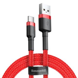 BASEUS Datový kabel Baseus Cafule USB-C 2m 2A červený