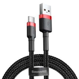 BASEUS Datový kabel Cafule USB-C 2m 2A červeno-černý