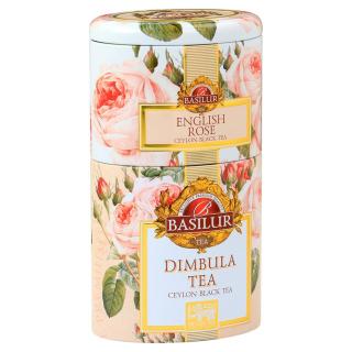 BASILUR 2v1 rose & dimbula černý čaj 100 g