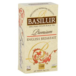 BASILUR Premium English Breakfast černý čaj 25 sáčků