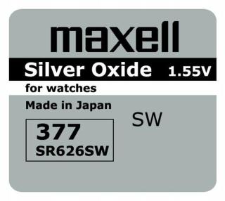 Baterie Maxell 377 376 Sr 626 SR626 Sw Japonská!