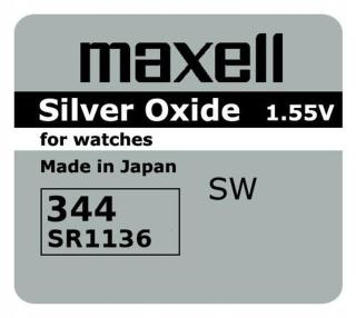 * Baterie stříbrná mini Maxell 344 /sr 42 /sr 1136