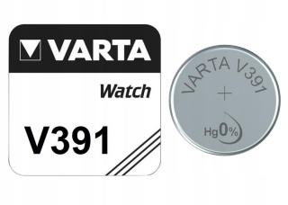 Baterie Varta V391, SR55, SR1120, SR1121 stříbrná