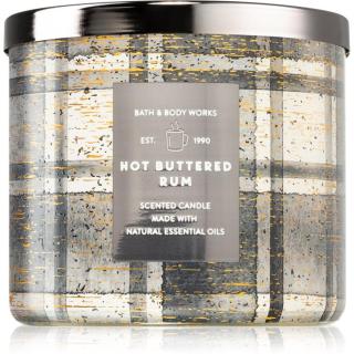 Bath & Body Works Hot Buttered Rum vonná svíčka 411 g