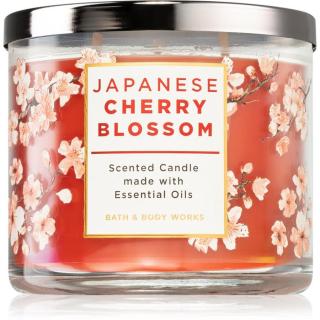Bath & Body Works Japanese Cherry Blossom vonná svíčka I. 411 g