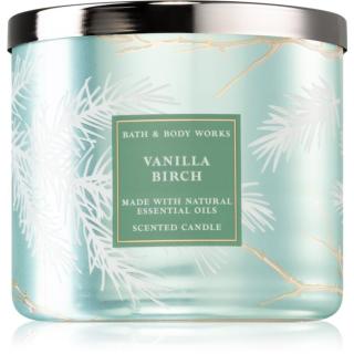 Bath & Body Works Vanilla Birch vonná svíčka I. 411 g