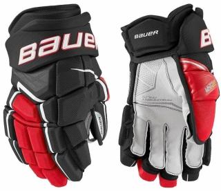 Bauer Hokejové rukavice S21 Supreme Ultrasonic INT 12 Černá-Bílá