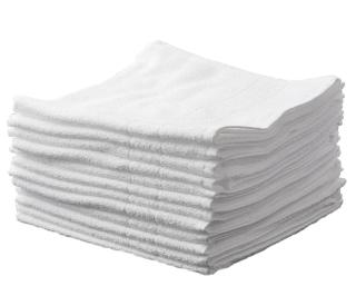 Bavlněné ručníky Sibel Bob Tuo - 50 x 85 cm - 12 ks, bílé  + DÁREK ZDARMA